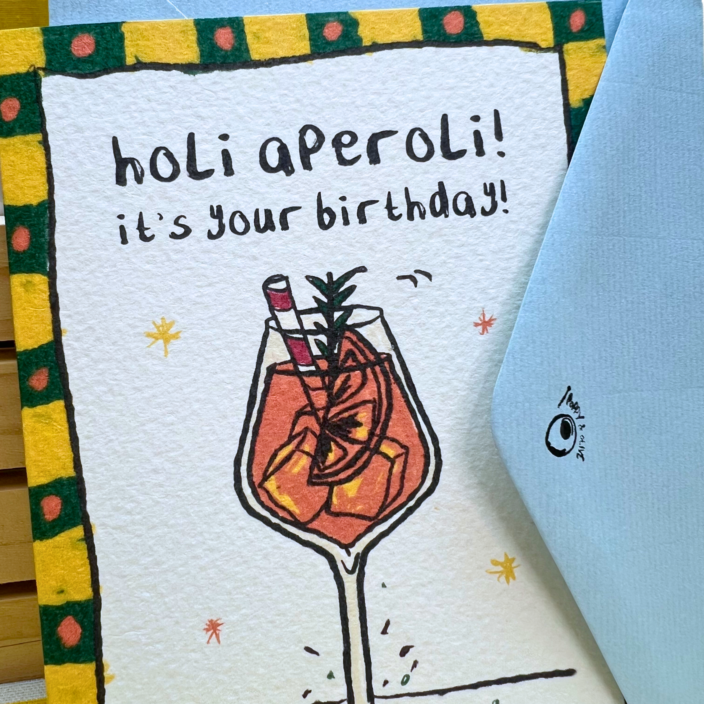 aperol spritz birthday card