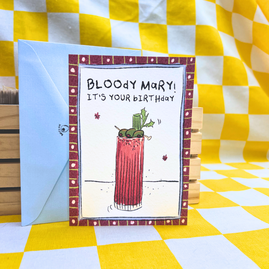 bloody mary birthday card