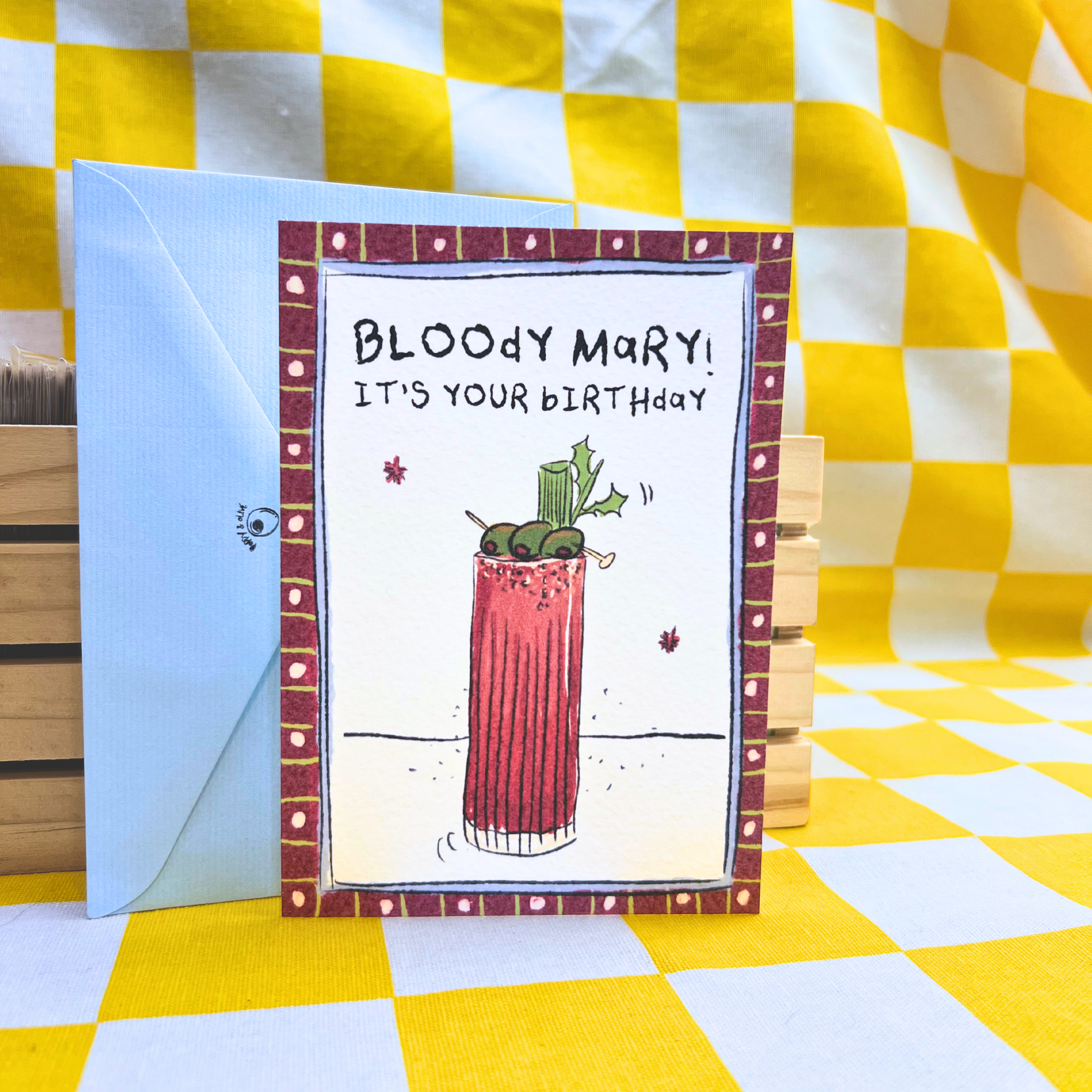 bloody mary birthday card
