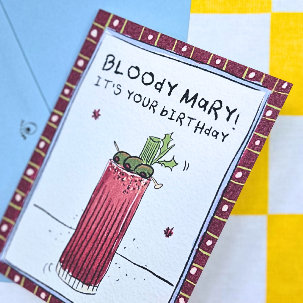 bloody mary birthday card