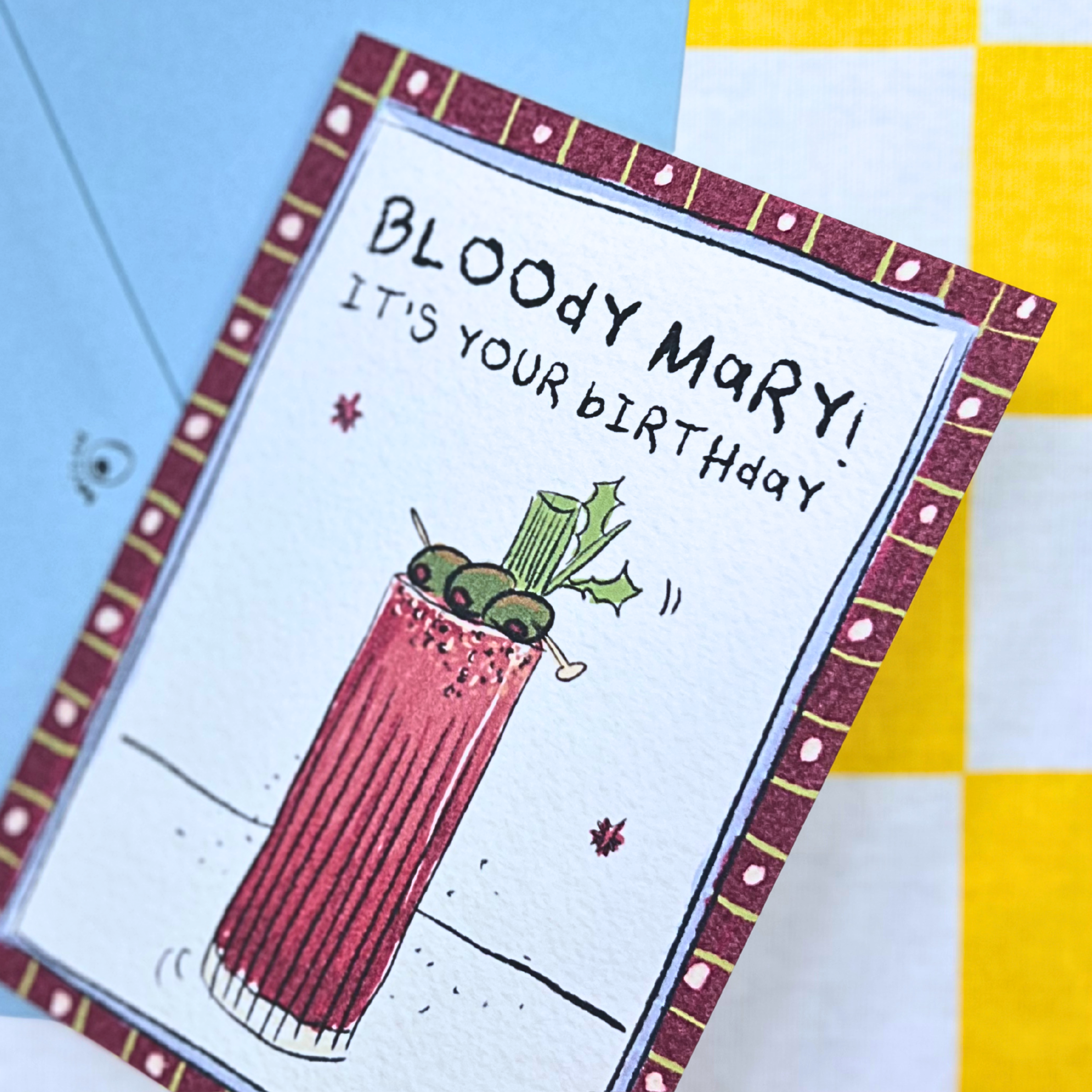 bloody mary birthday card