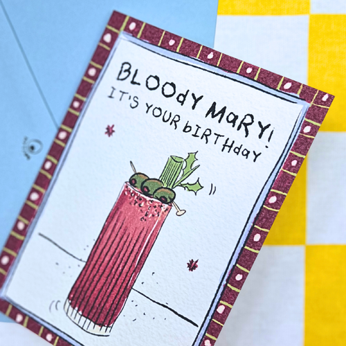 bloody mary birthday card