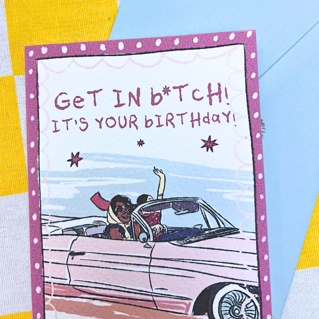 cadillac birthday card