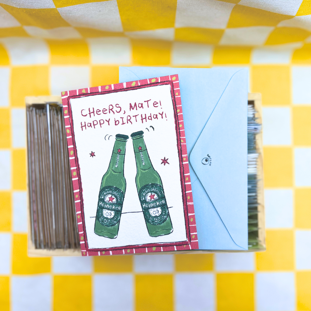heineken beer birthday card