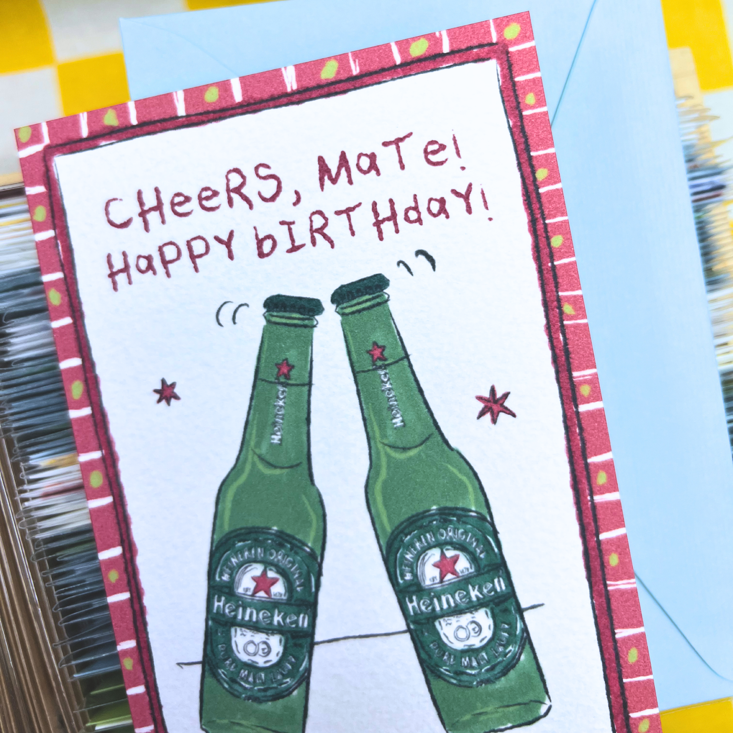 heineken beer birthday card