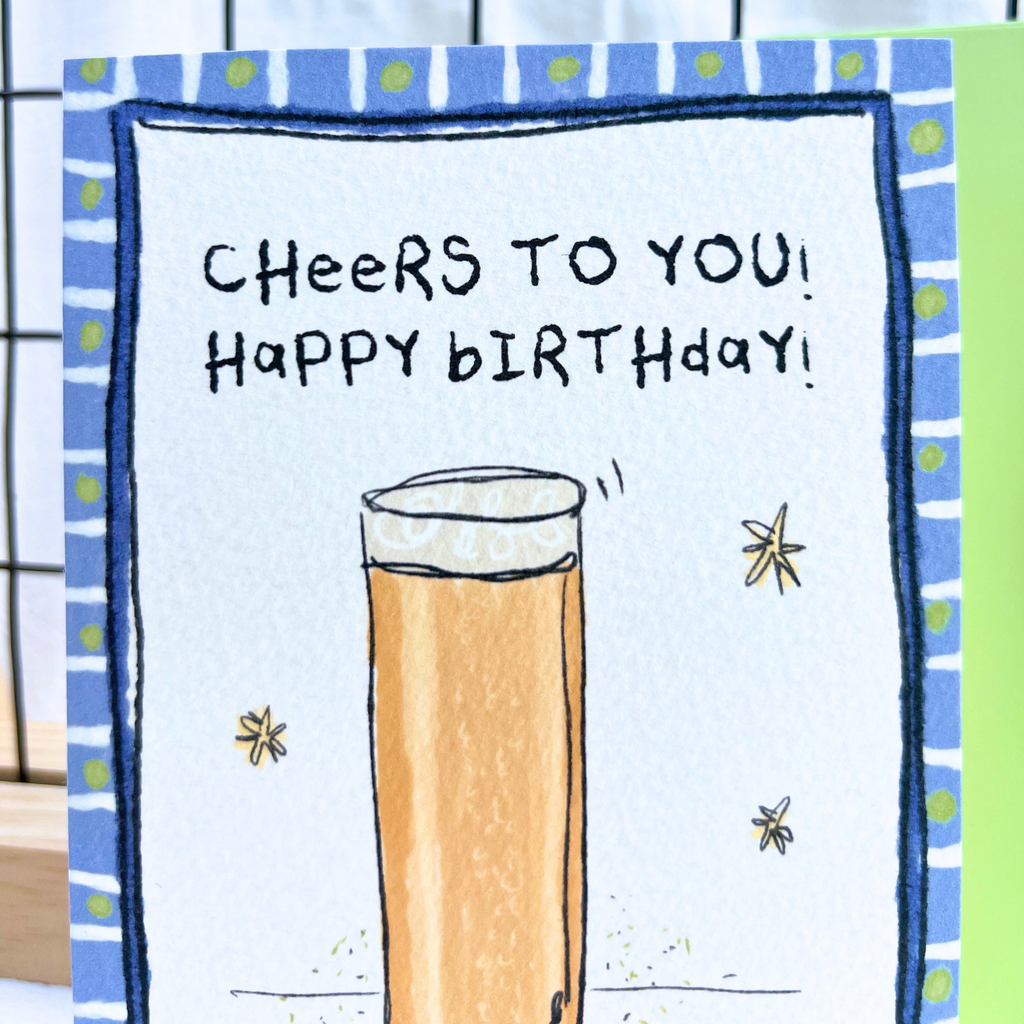 lager birthday card